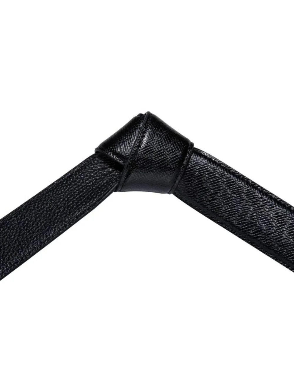 Stylish Men's Genuine Leather Ratchet Dress Belt with Automatic Sliding Buckle
